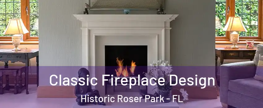 Classic Fireplace Design Historic Roser Park - FL