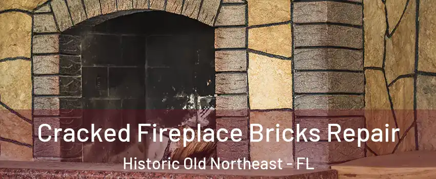 Cracked Fireplace Bricks Repair Historic Old Northeast - FL