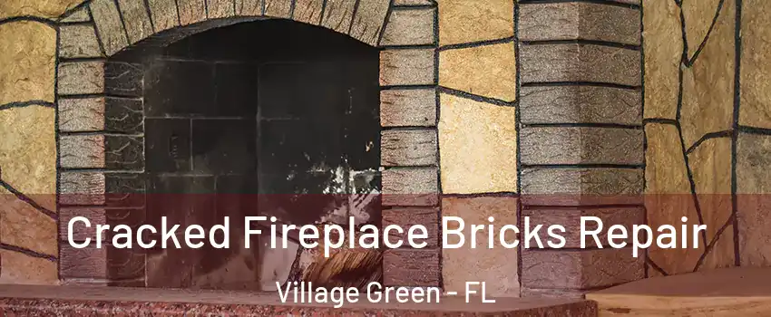 Cracked Fireplace Bricks Repair Village Green - FL