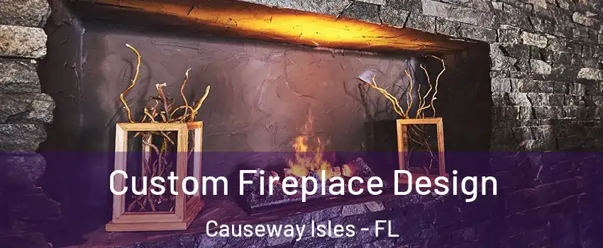 Custom Fireplace Design Causeway Isles - FL