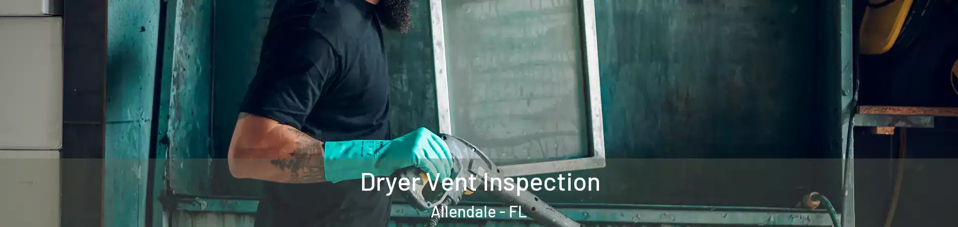 Dryer Vent Inspection Allendale - FL