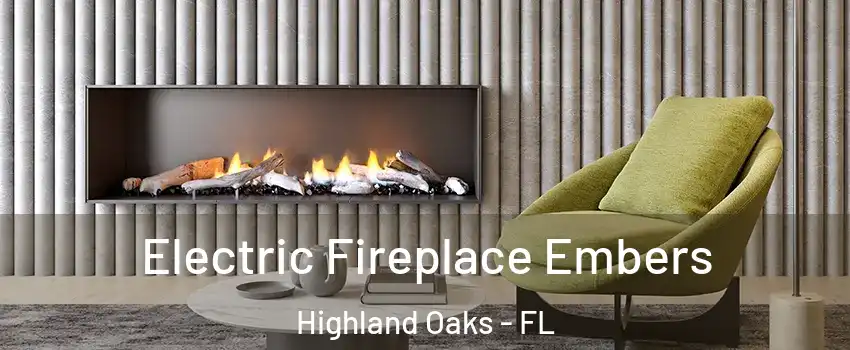 Electric Fireplace Embers Highland Oaks - FL