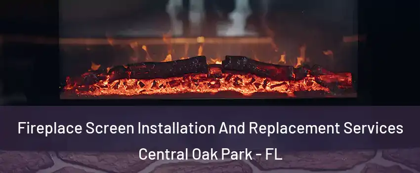 Fireplace Screen Installation And Replacement Services Central Oak Park - FL