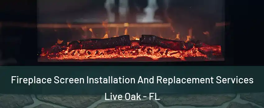Fireplace Screen Installation And Replacement Services Live Oak - FL
