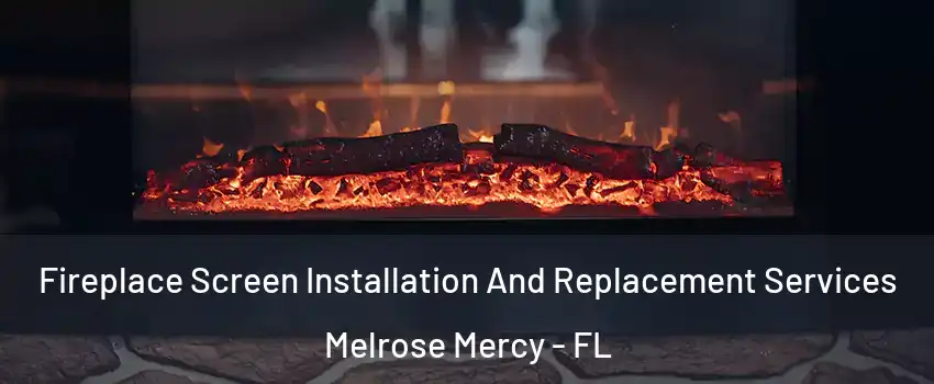 Fireplace Screen Installation And Replacement Services Melrose Mercy - FL