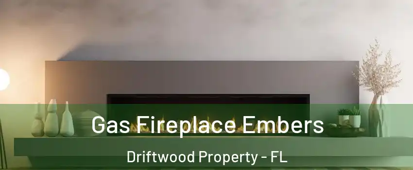 Gas Fireplace Embers Driftwood Property - FL