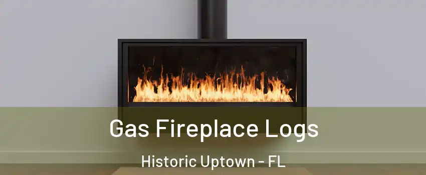 Gas Fireplace Logs Historic Uptown - FL
