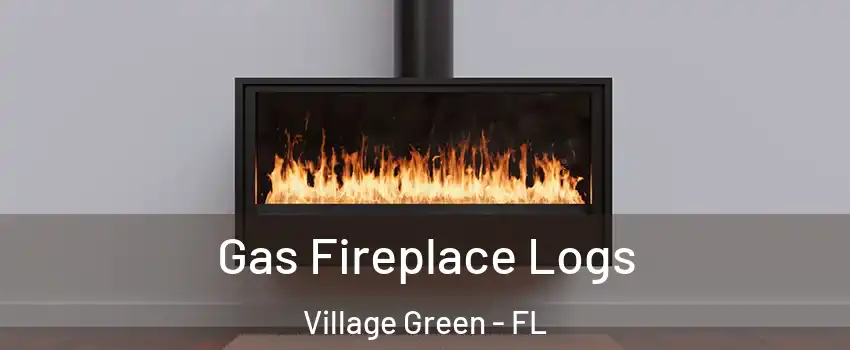 Gas Fireplace Logs Village Green - FL