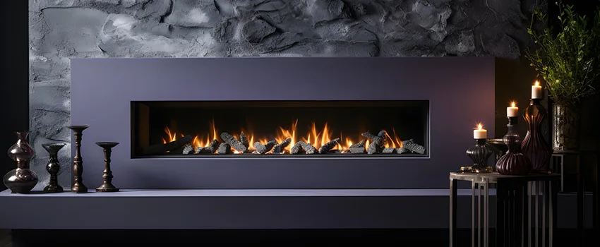 Ember Bed for Ventless Gas Fireplace in Historic Uptown, FL