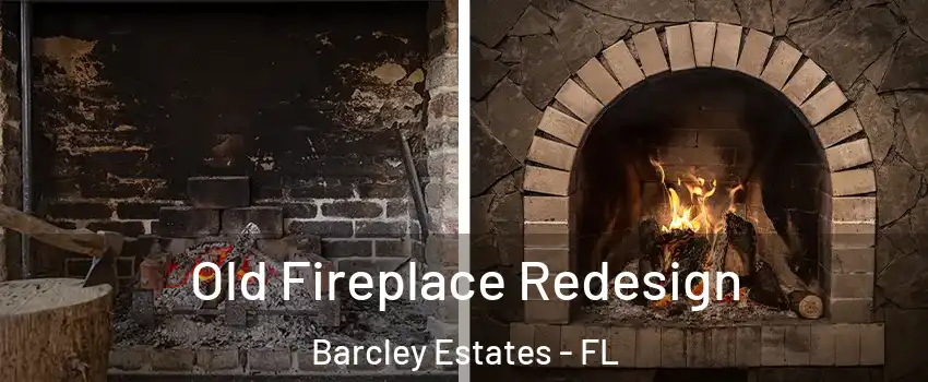 Old Fireplace Redesign Barcley Estates - FL