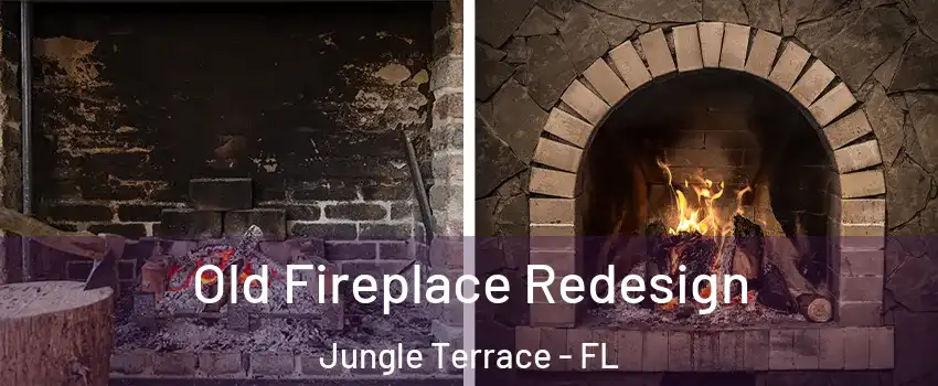 Old Fireplace Redesign Jungle Terrace - FL