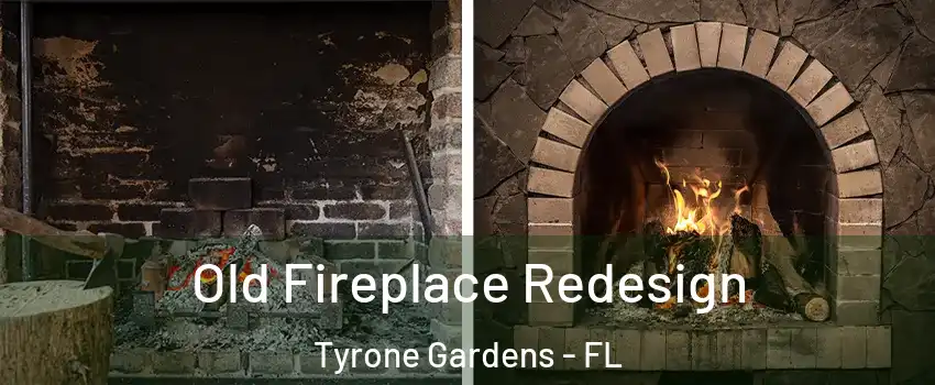 Old Fireplace Redesign Tyrone Gardens - FL