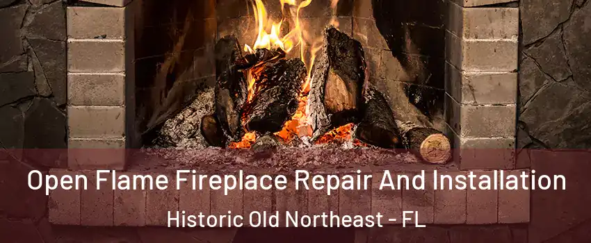 Open Flame Fireplace Repair And Installation Historic Old Northeast - FL