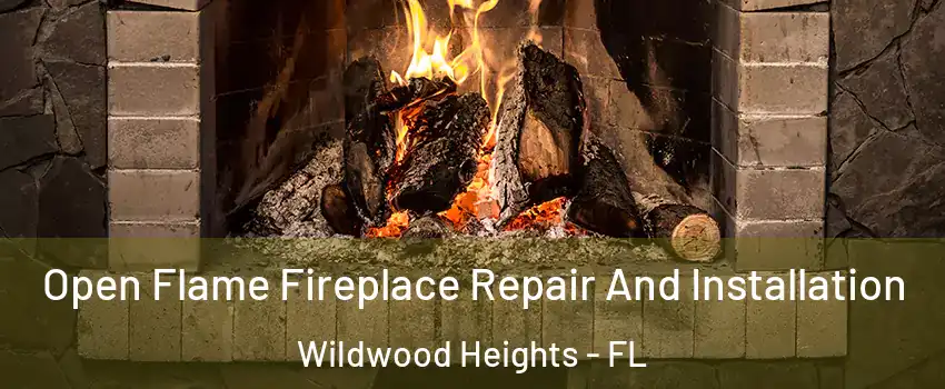 Open Flame Fireplace Repair And Installation Wildwood Heights - FL