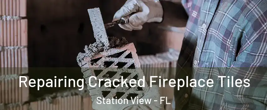 Repairing Cracked Fireplace Tiles Station View - FL